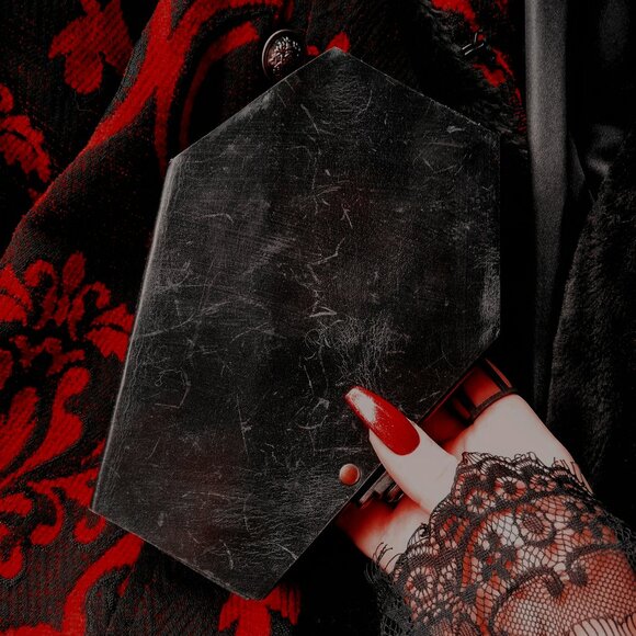 LUCIFEROTHICA Coffin leather journal - Picture 1 of 4